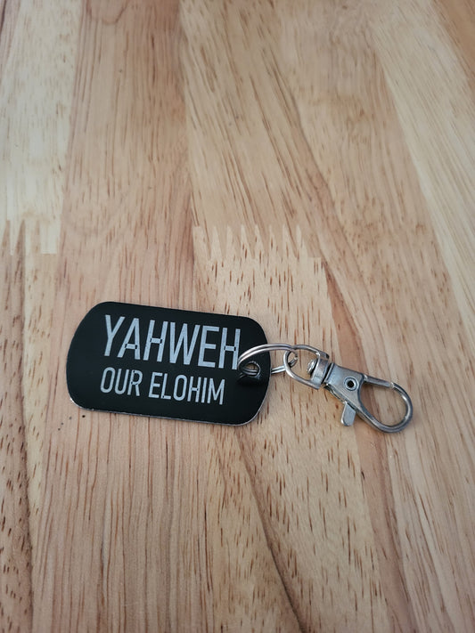 Yahweh Our Elohim keychain