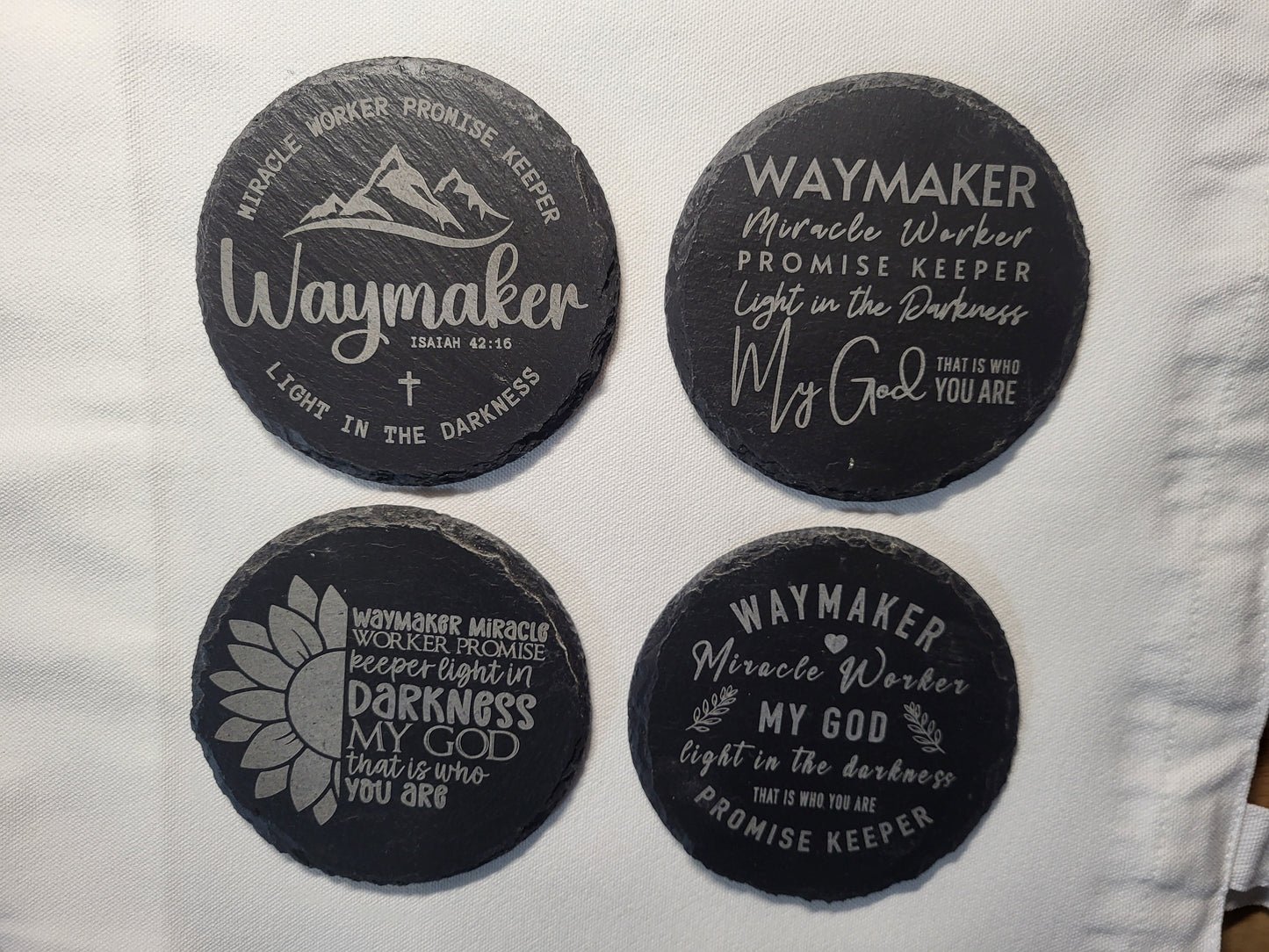 Way Maker 4 piece coaster set