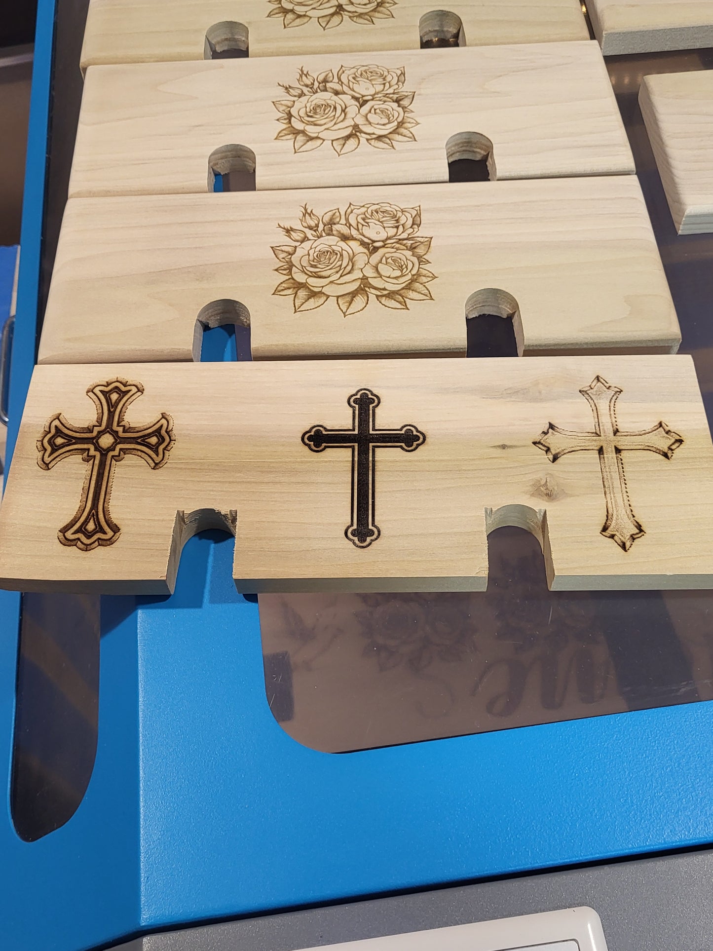 Custom engraved wood panels